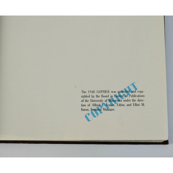 1948 University of Minnesota Gophers Gopher Yearbook Vintage - Picture 6 of 9